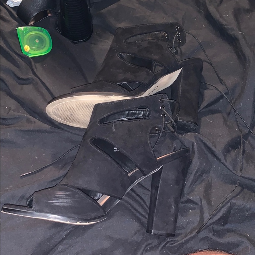 Black Suede Heels